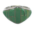 Sterling Silver Turquoise Inlay Southwestern Ring Size 8-1/2 QX84122